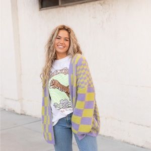 Checkerboard Cardigan